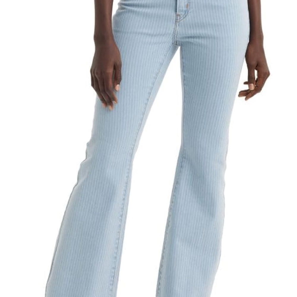 Levi's Blue Flare Wide Leg Jeans